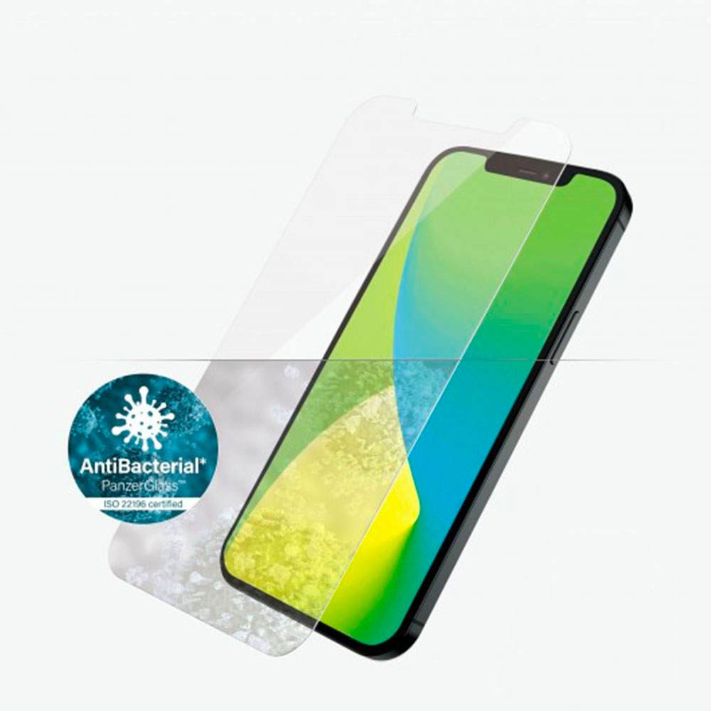 iPhone 12 Mini Antibakterielle Panzer Glas Displayschutz Case Friendly (2707)