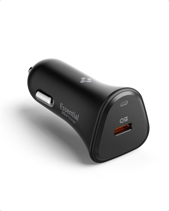 (30W) USB C Essential Auto KFZ Ladegerät Schnellladegerät für Zigarettenanzünder Power Delivery (ACP08699) - Schwarz