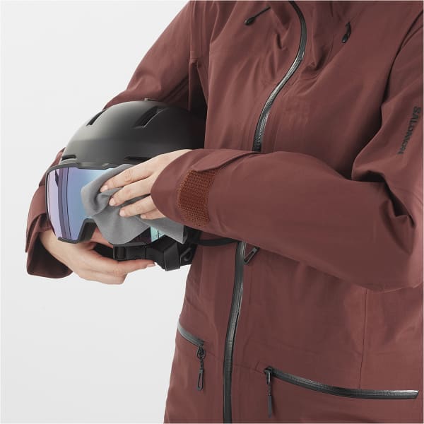 Veste de ski SALOMON ABSOLUTE 3L JKT W RUM RAISIN