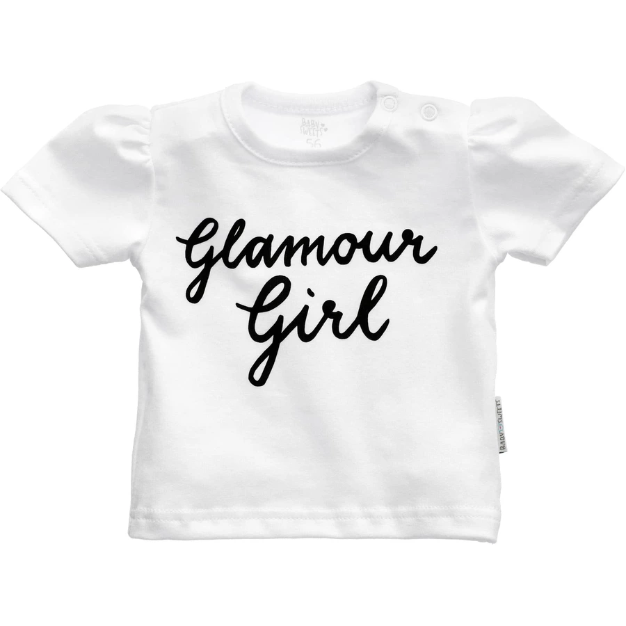 Baby Sweets 2tlg Set Strampler + Shirt Glamour Collection by Katja Kühne weiß schwarz