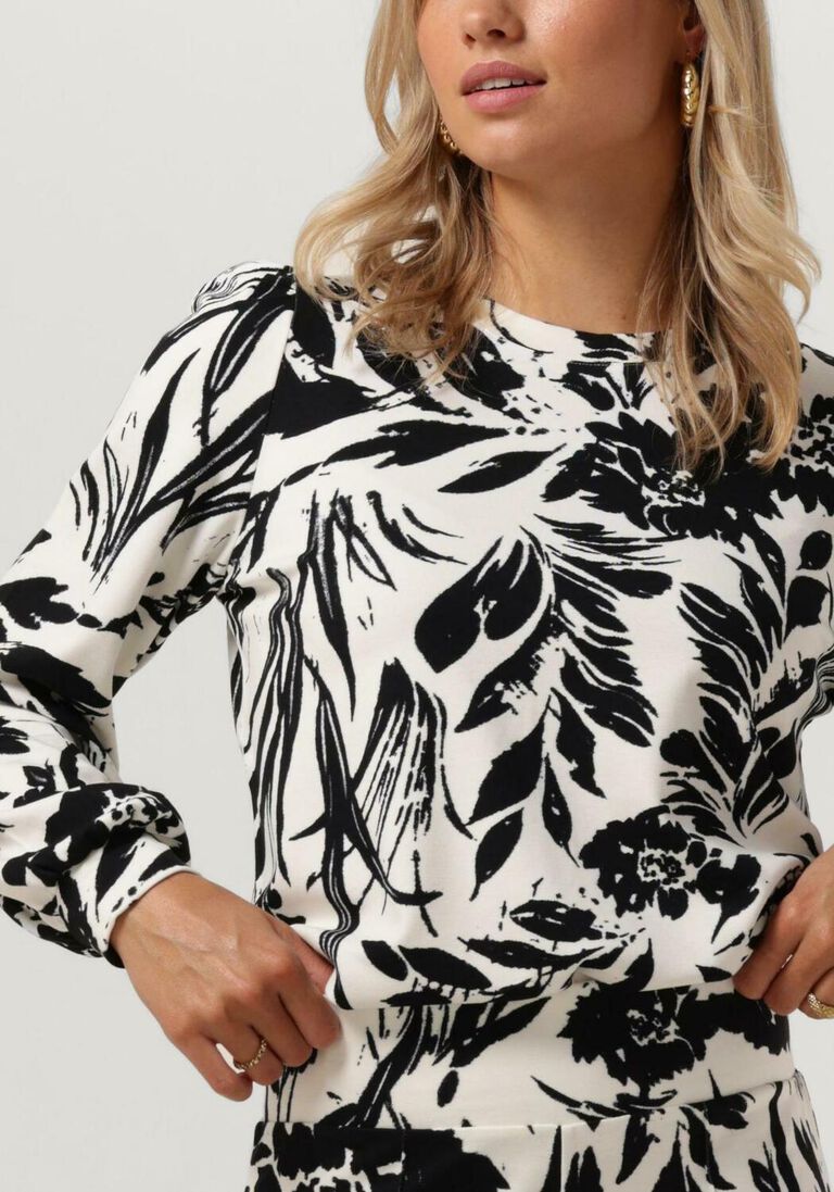 JANSEN AMSTERDAM gebroken wit jansen amsterdam  hvf198 top flower print