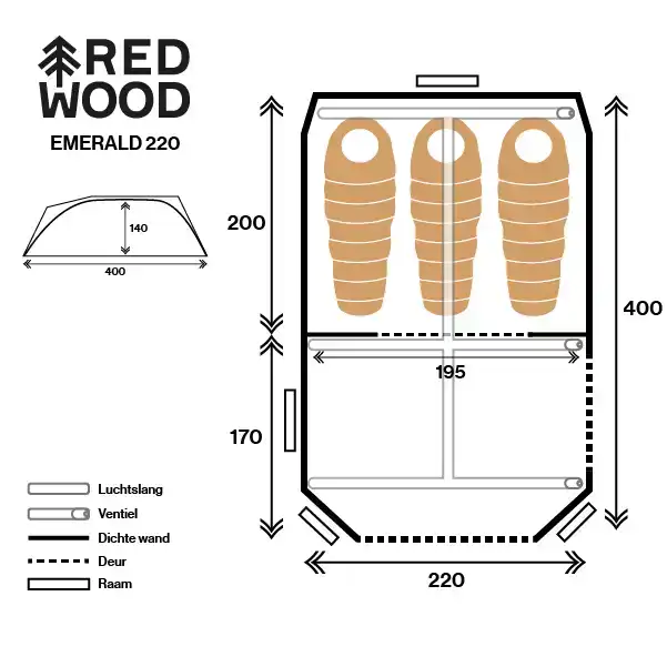 Emerald 220 AIR Tunneltent  22