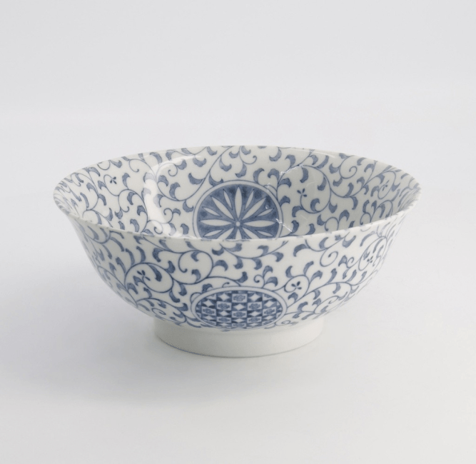 Tokyo Ramen Kom 21x8.7cm Marumon-Sarasa Blauw