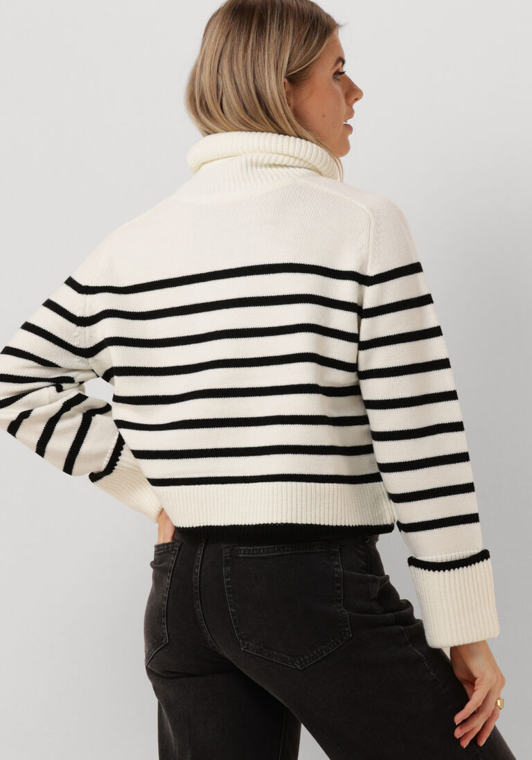 CO\\'COUTURE witte co'couture coltrui mero crop stripe knit
