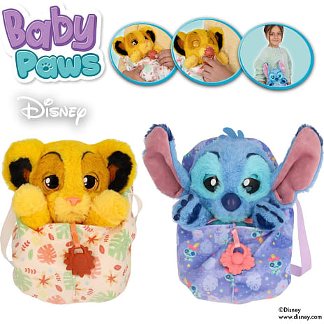 Baby Paws Stitch bamse 24 cm