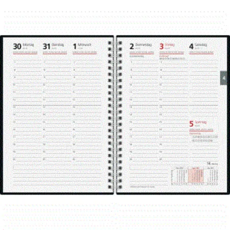 rido/idé Buchkalender futura 2, A5, 1 Woche / 2 Seiten, 2021, 1 Stück, 2-fach sortiert