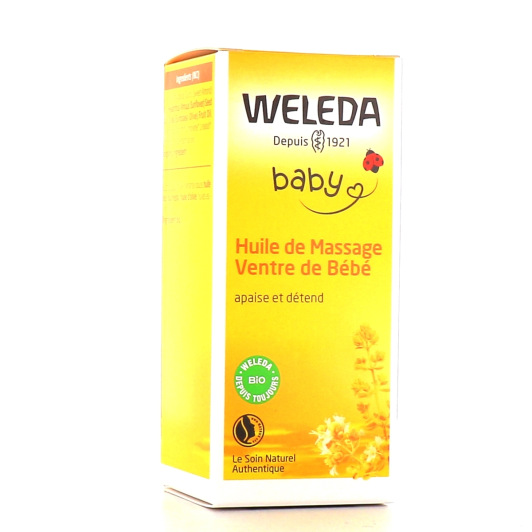 Huile de massage digestion bébé Weleda