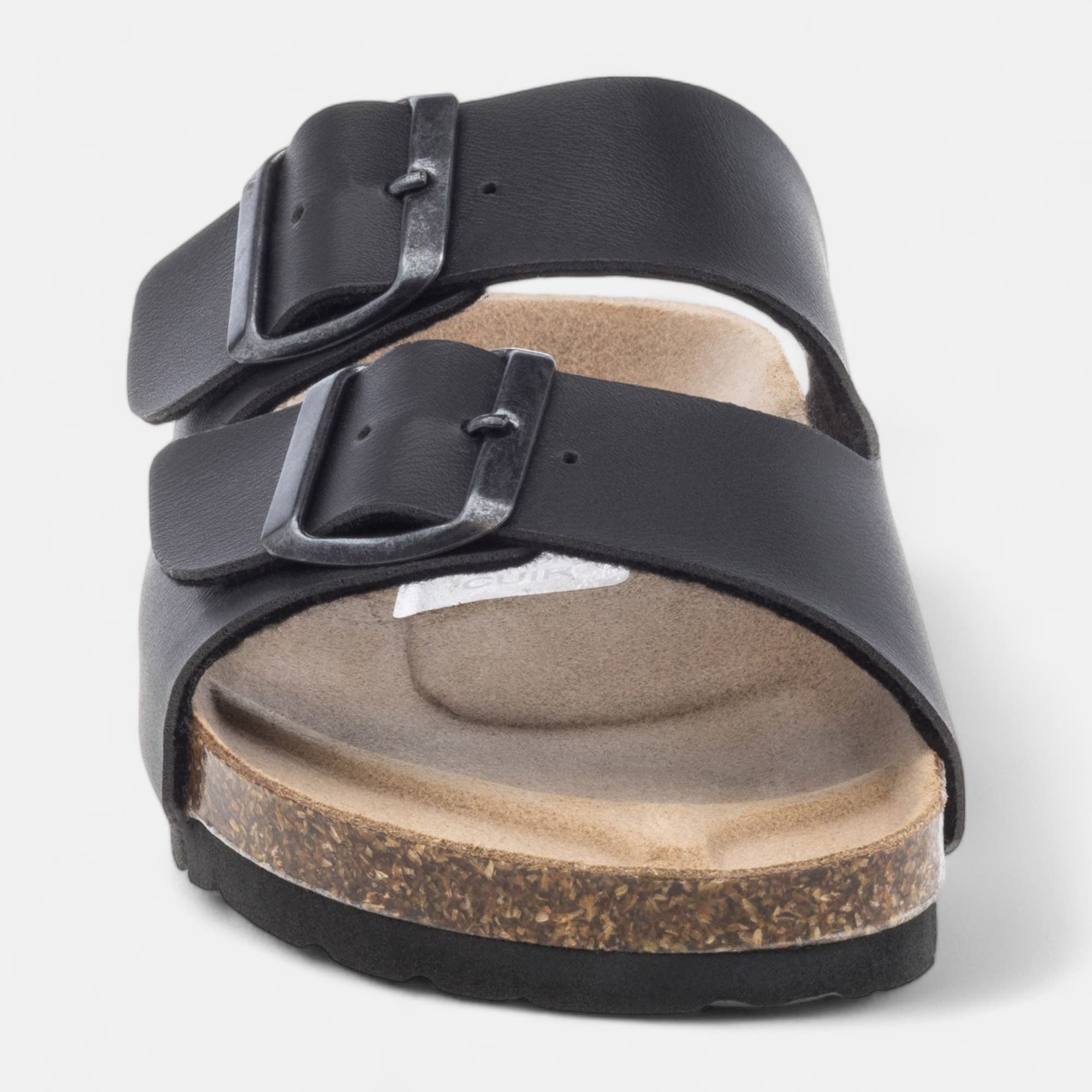 Mules semelle liège Femme noir
