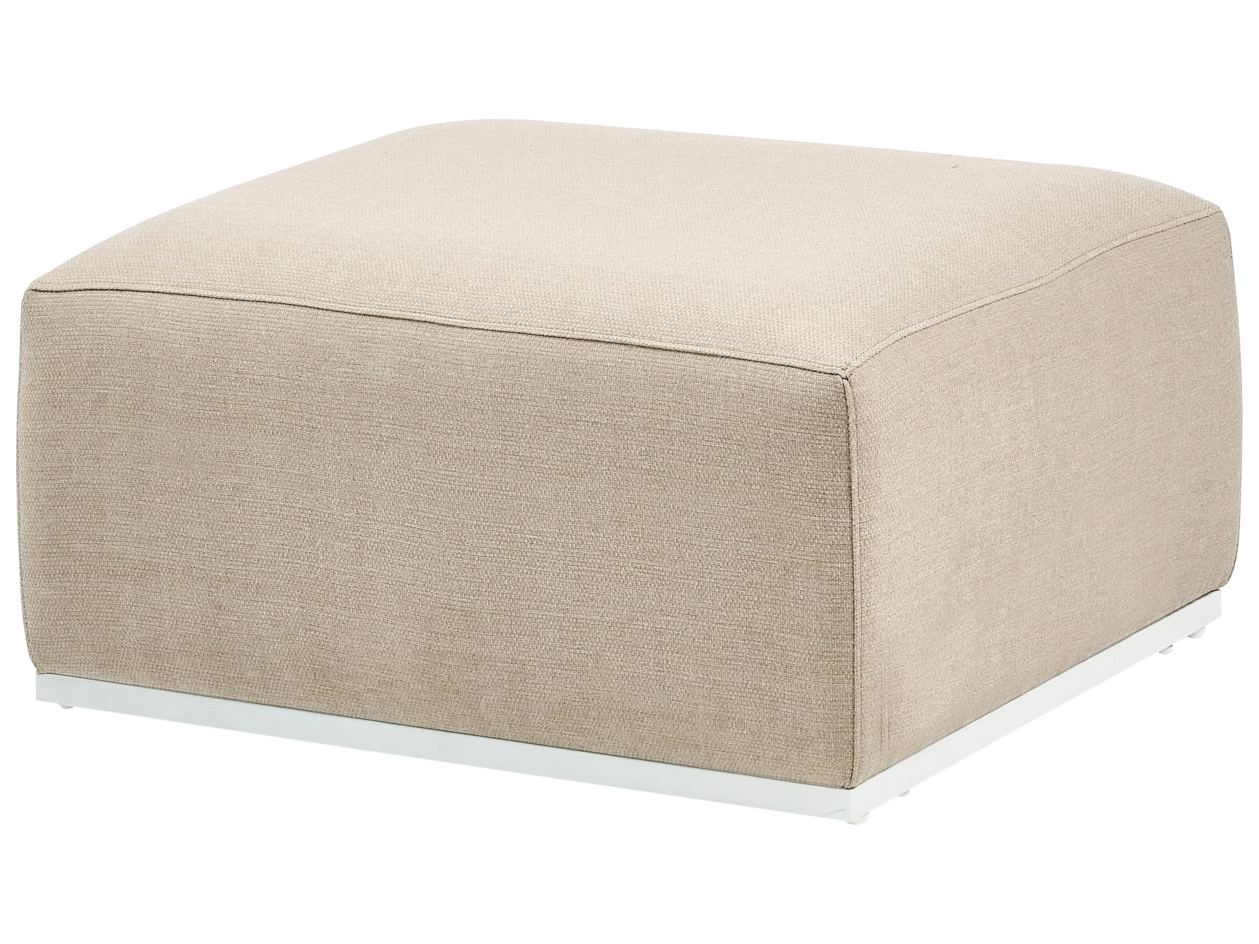 Tuin loungebank met ottomaan 7-zits BATTIFOLLO modulair Beige