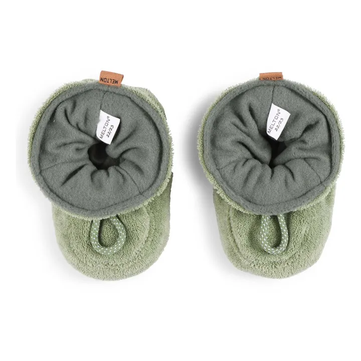 Melton Chaussons Terry | Vert