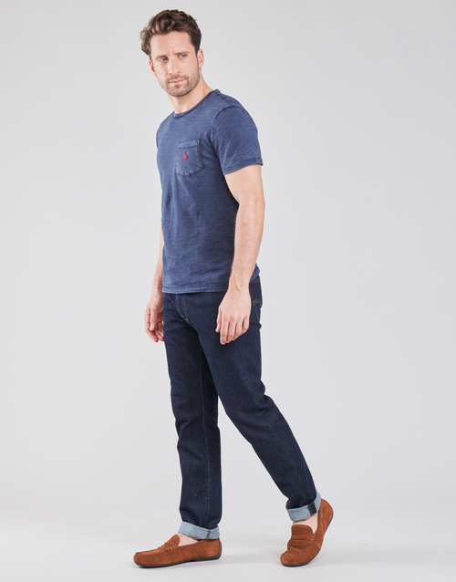 Polo Ralph Lauren - T-SHIRT AJUSTE COL ROND EN COTON LOGO PONY PLAYER Azul