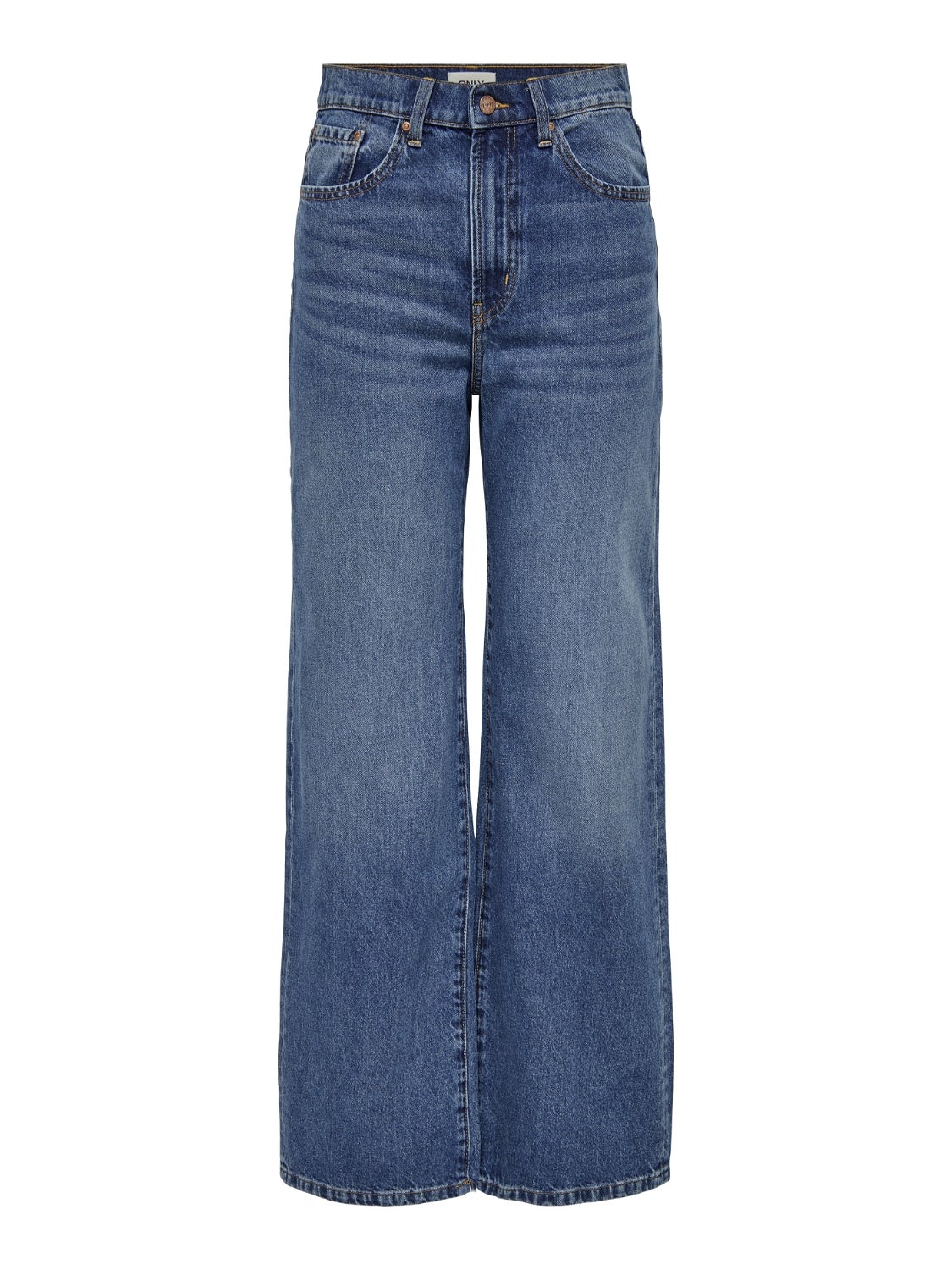 ONLHOPE Hohe Taille Weiter Beinschnitt Jeans Medium Blue Denim