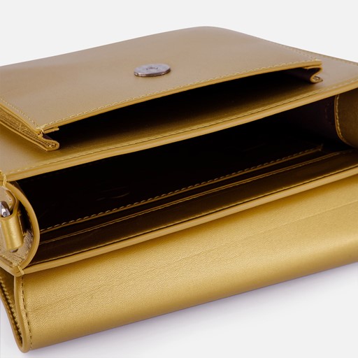 HVISK Cayman Pocket Shiny goud Crossbody