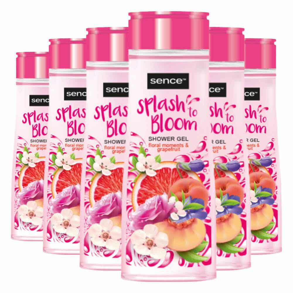 6x Sence Douchegel Floral Moments & Grapefruit300 ml