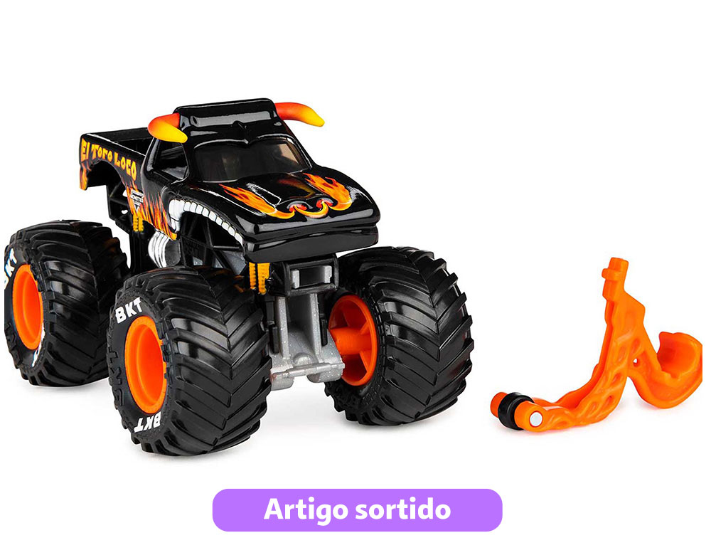 VEÍCULOS 1:64 MONSTER JAM MODELOS SORTIDOS