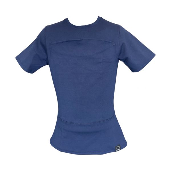 Womboo Buidelshirt - Man - Maat S - Donkerblauw