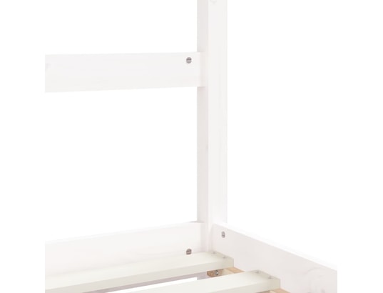 VIDAXL - Lit enfant Cadre de lit d'enfants tiroirs blanc 90x190 cm bois pin mass...