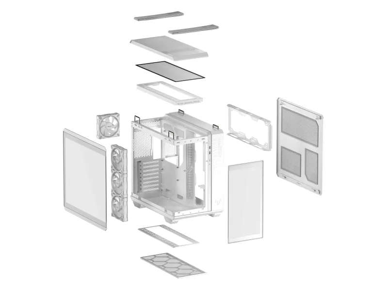 Asus GT502 Horizon ARGB-kasse hvid