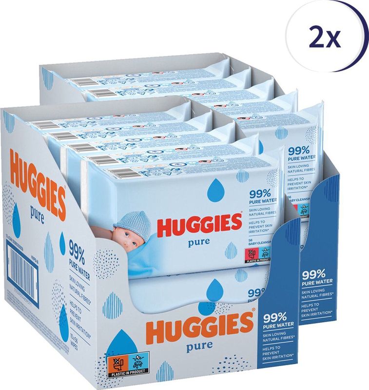 Huggies - Pure - Billendoekjes - 1120 babydoekjes - 20 x 56