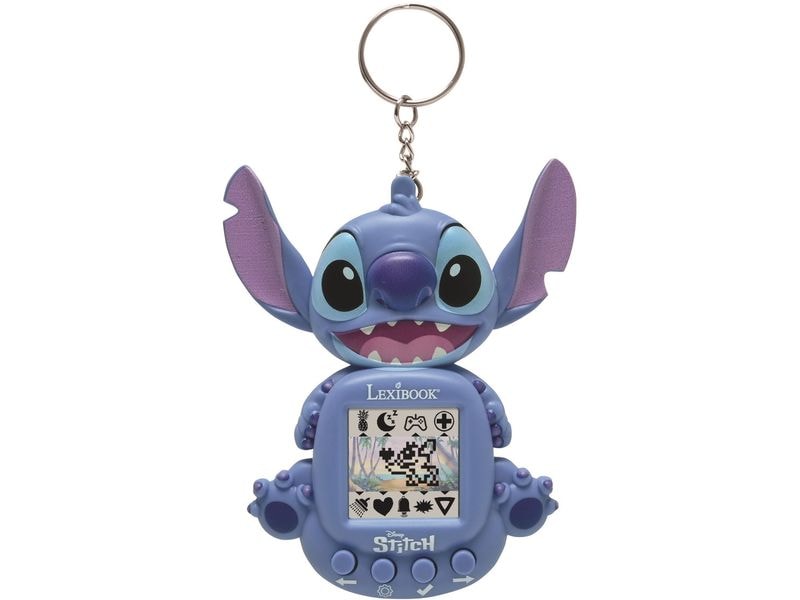 Lexibook Tamagotchi Disney Stitch My Best-E Blau Spielkonsole mit LCD-Bildschirm und 3 exklusiven Stitch-Spielen