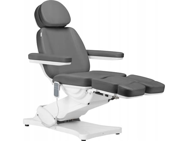 Activeshop Elektrisk skjønnhetsstol SILLON CLASSIC 3 motorer med pedi cradle grå