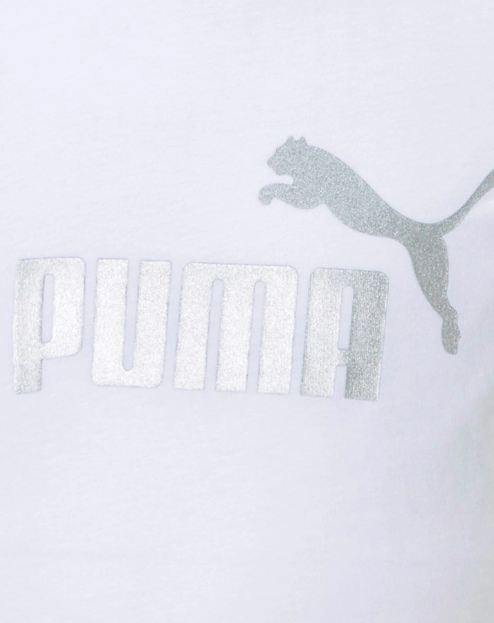 T-Shirt METALLIC LOGO in weiß