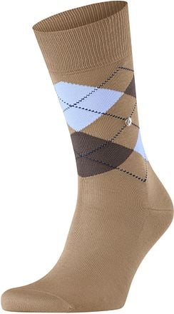 Burlington Manchester Sok Ruit Beige 4240 21088-4240 kopen