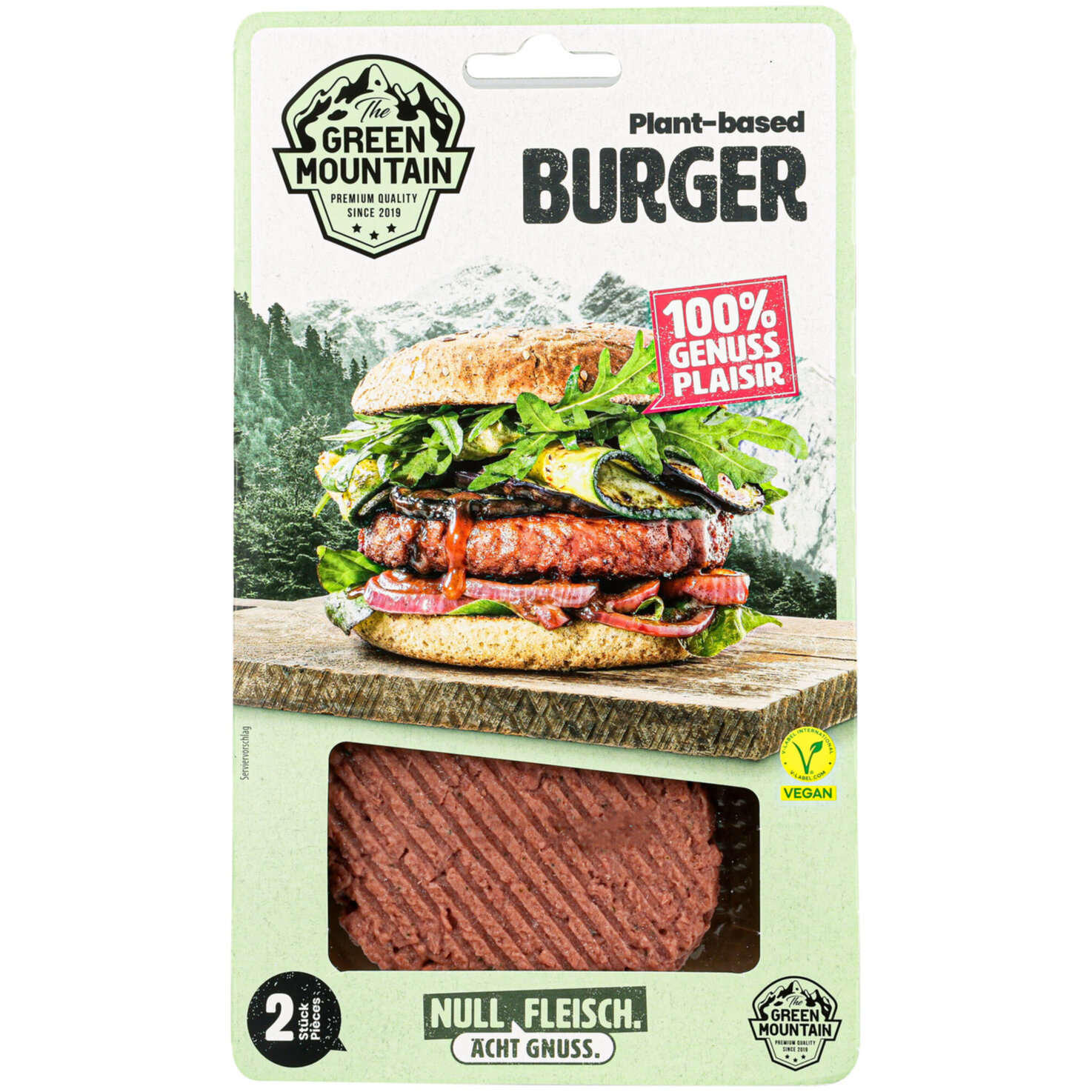 The Green Mountain plant-based Burger -