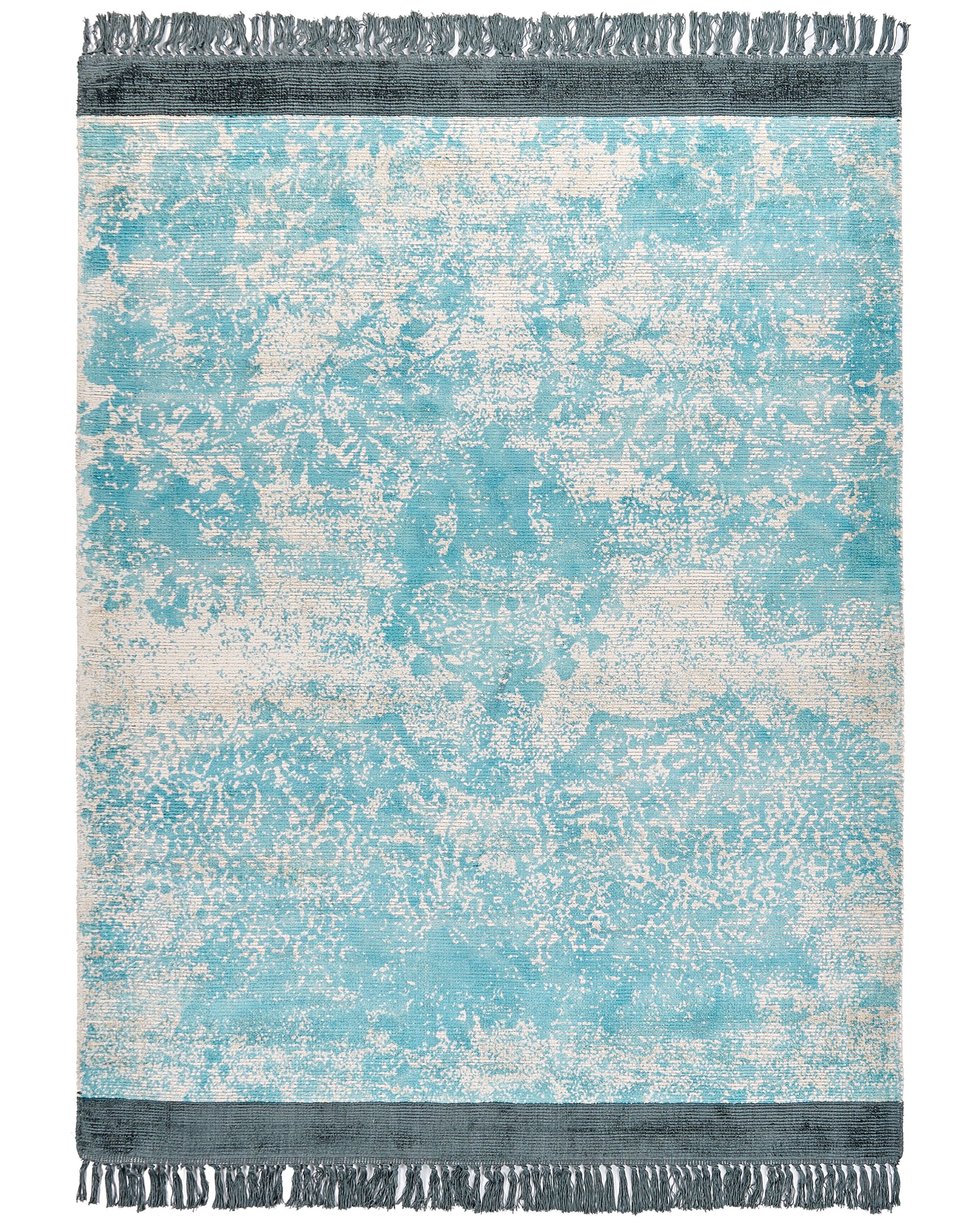 Vloerkleed AKARSU Blauw 160 x 230 cm Viscose