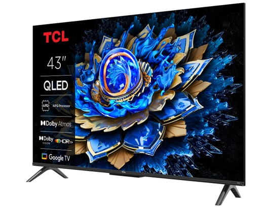 TCL - TV QLED 4K 108 cm 43T69C 4K QLED avec Google TV 2025
