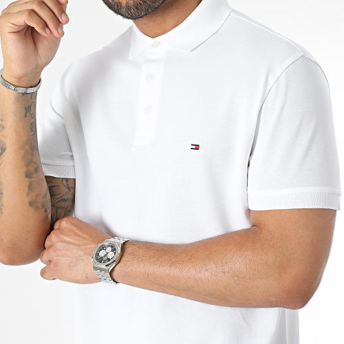 Polo Manches Courtes Slim 7771 Blanc