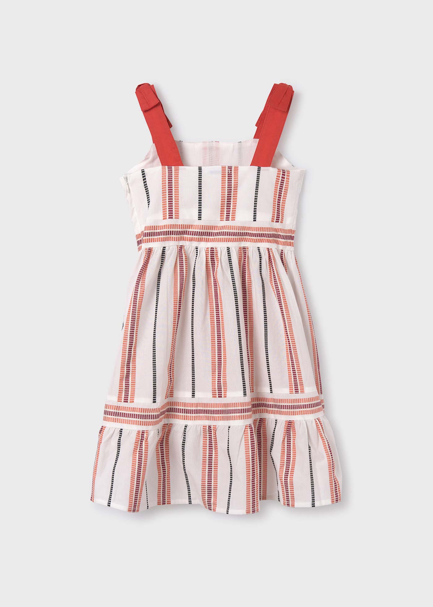 vestido listrado para meninas