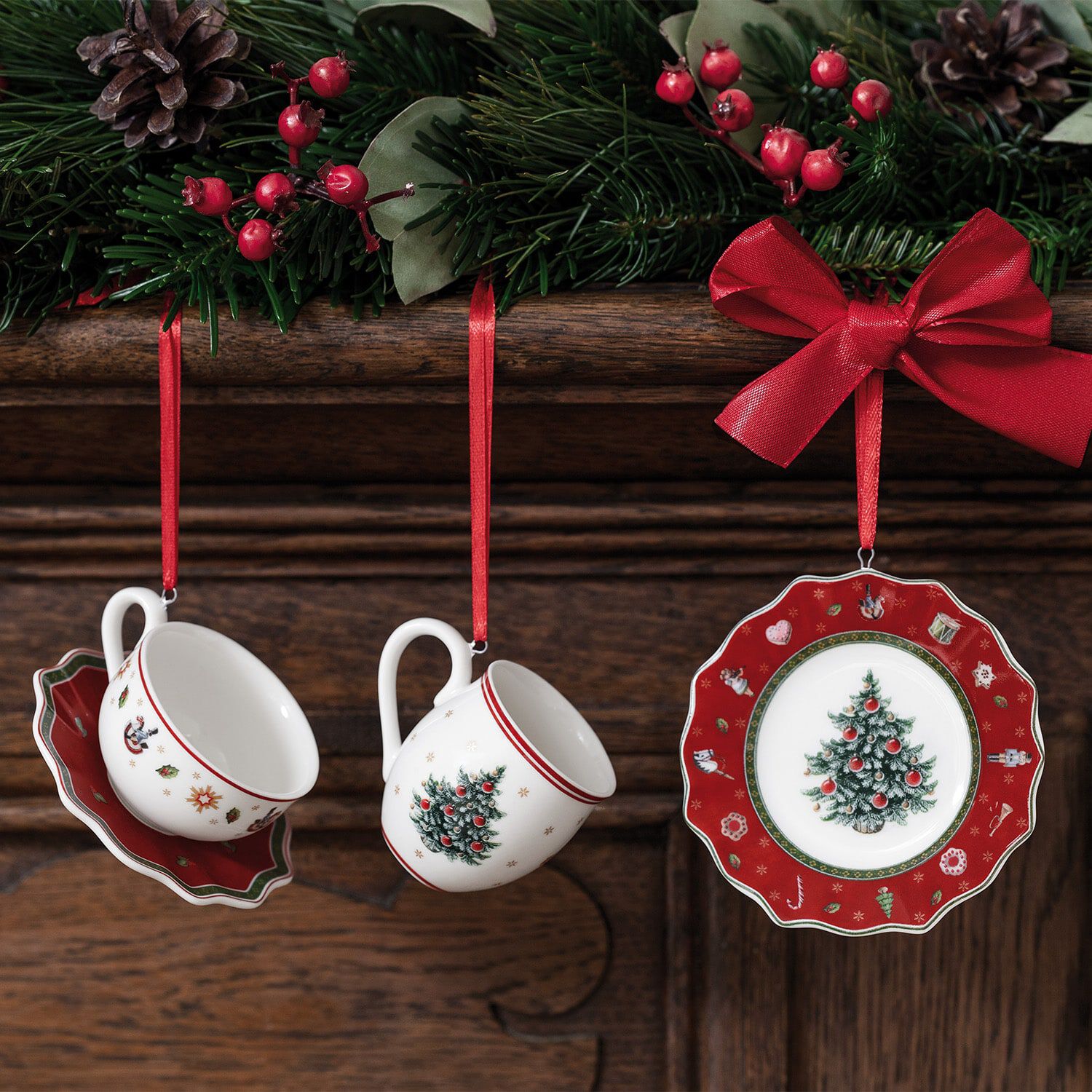 Toy's Delight Christmas ornaments Red, '', Premium Porcelain