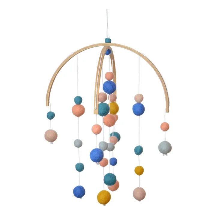 Calm Mobile en laine feutrée | Bleu