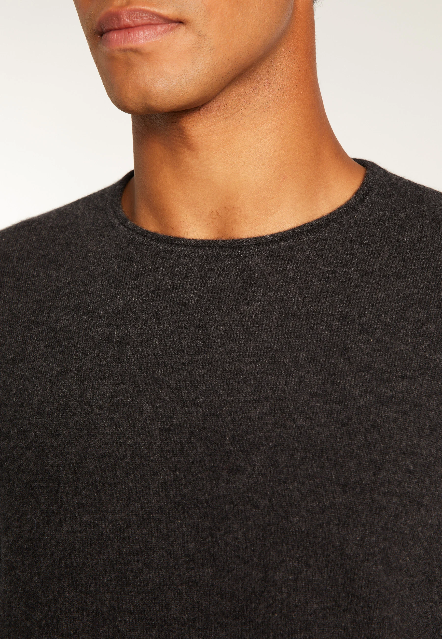 ERNESTOAH24 - Pull cachemire col rond | Gris