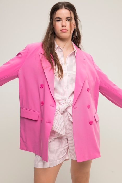 Blazer, Loose Fit, doppelreihig, Revers