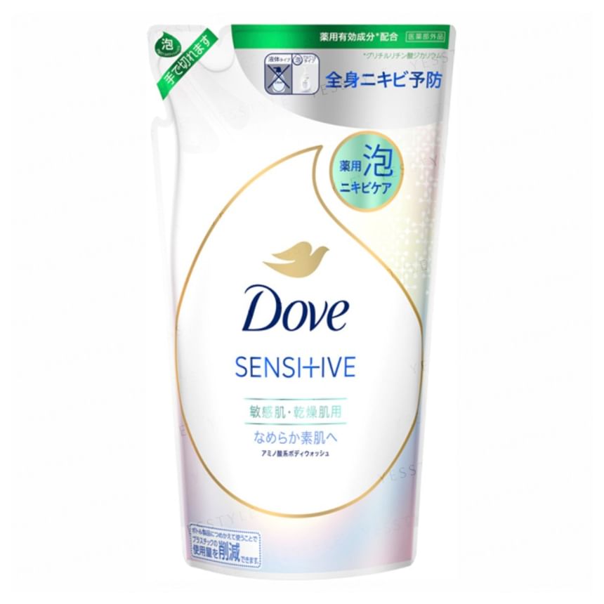 Dove Japan - Gevoelige, medicinale acne-verzorgende schuimende bodywash