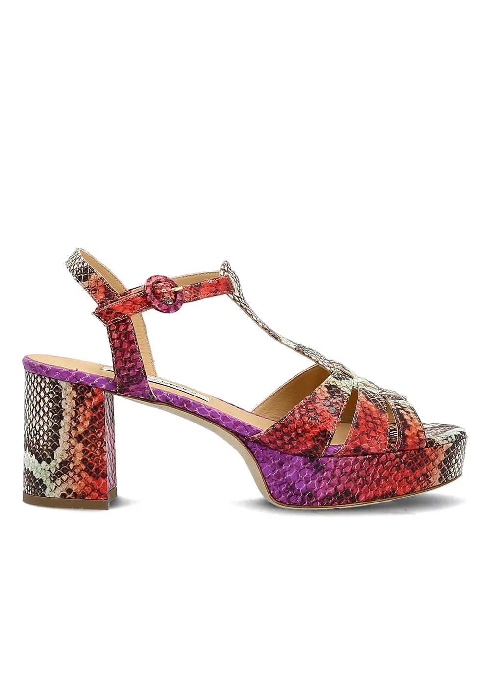 SANDALE PLATEAU VARET PYTHON MULTICOLORE