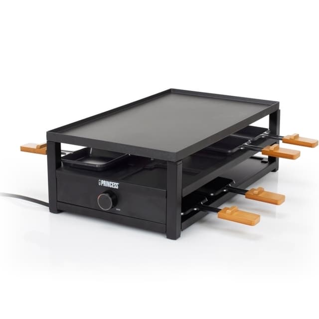 Princess Raclette 162655 Black Steel Raclette för 8pers