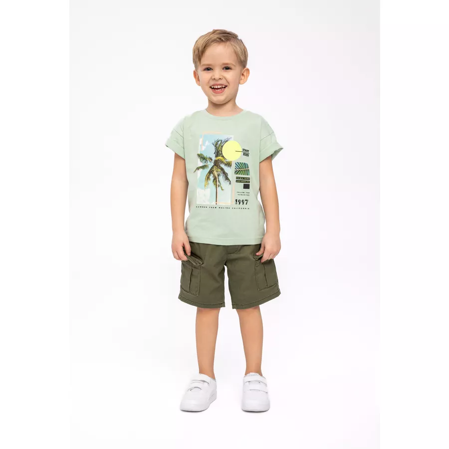 MINOTI 3er-Pack T-Shirts MintgrünGrauWeiß
