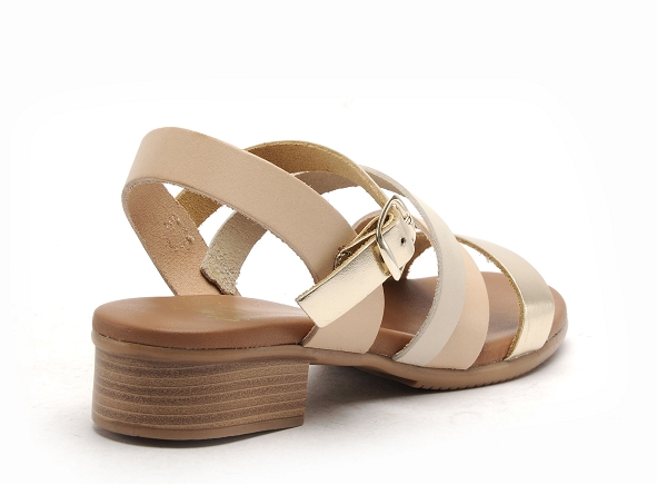 Studio scarpe nu pieds plats femme sn115489 beige