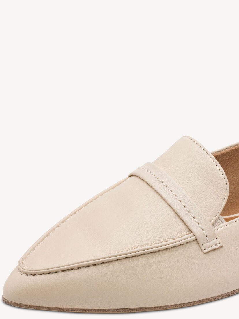 Leren Instappers - beige