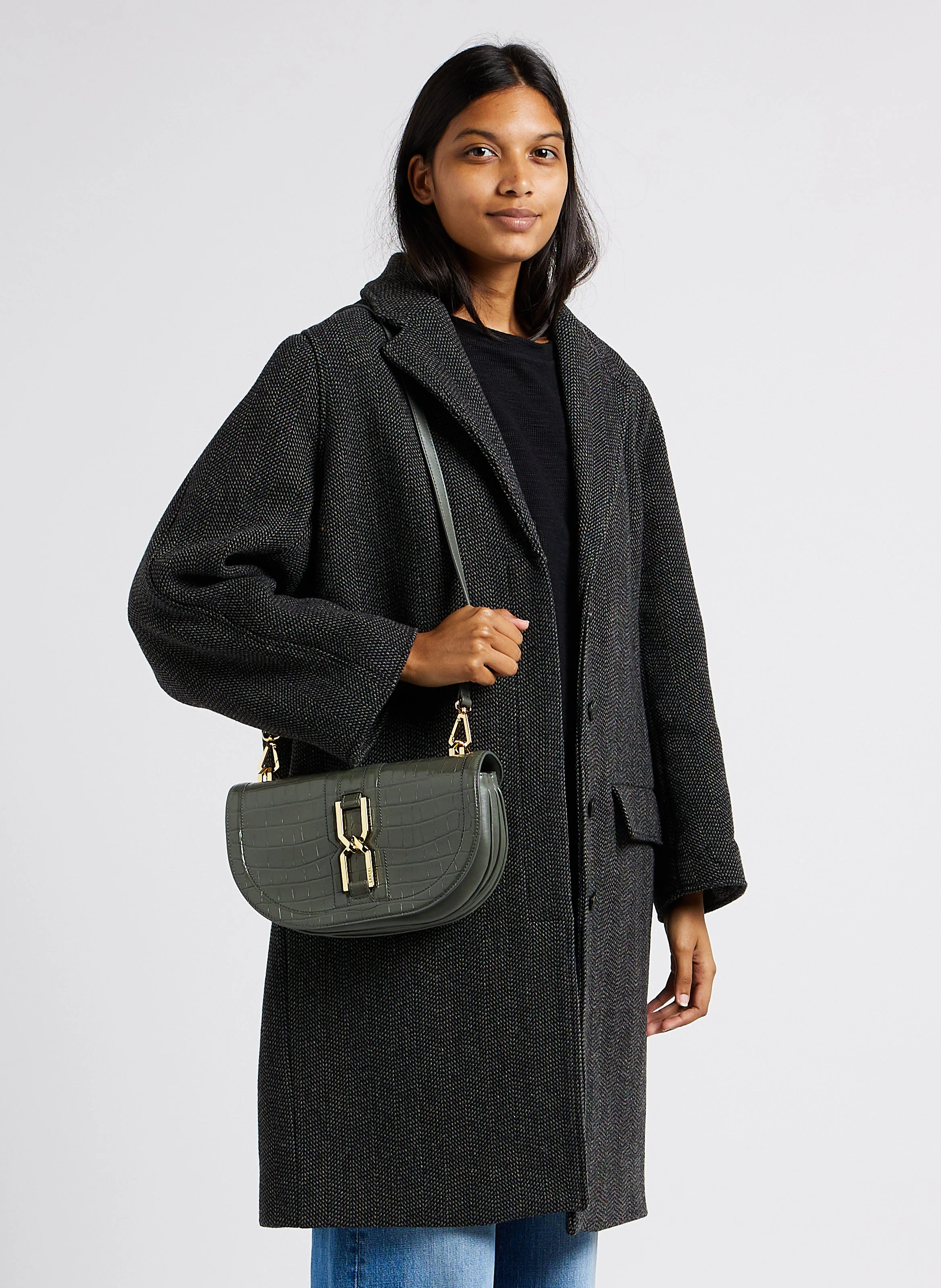 CLEPSYDRE - Sac bandoulière en cuir effetcroco | Multicolore