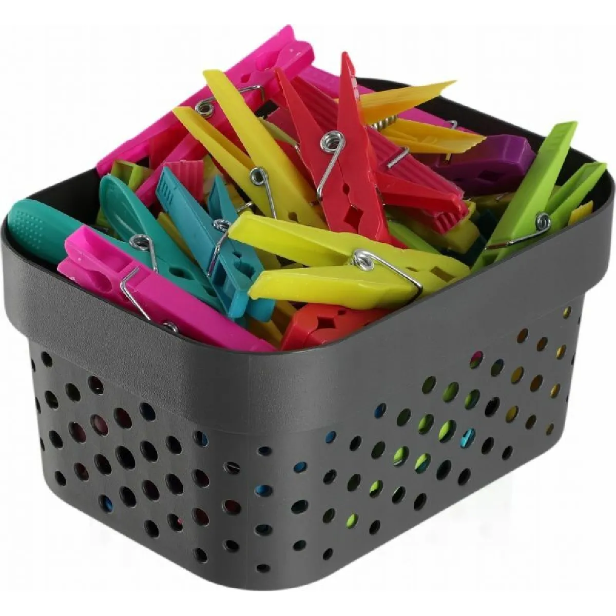 CURVER Panier Infinity Dots - Gris Anthracite