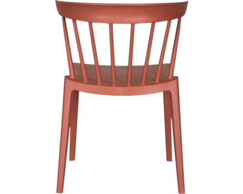 Windson stapelstoel 54×53×75 cm, terracotta