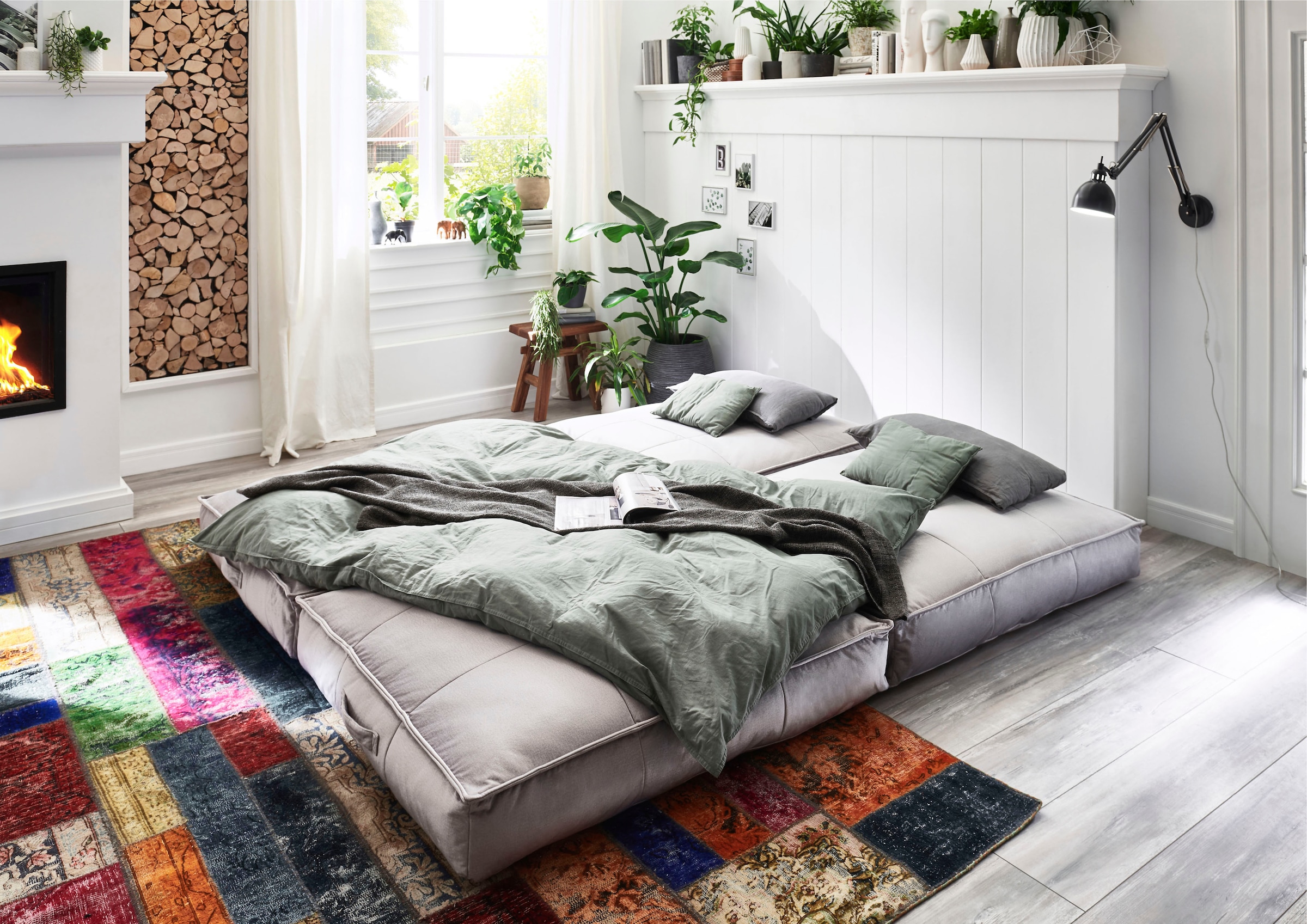 ATLANTIC home collection XXL-Sessel »Miro« XXL-Sessel wandelbar zum Gästebett
