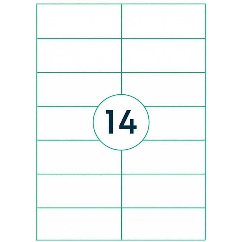 Etiquette universelle, 105 x 42,4 mm, blanc