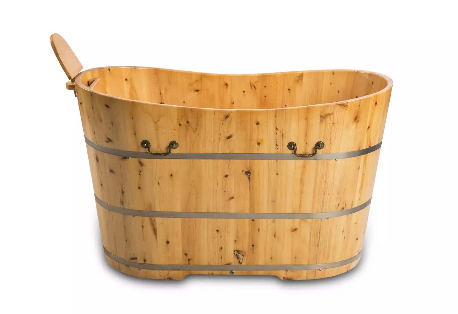 PureHaven freistehende Holzbadewanne aus Zedernholz - versch. Ausführungen