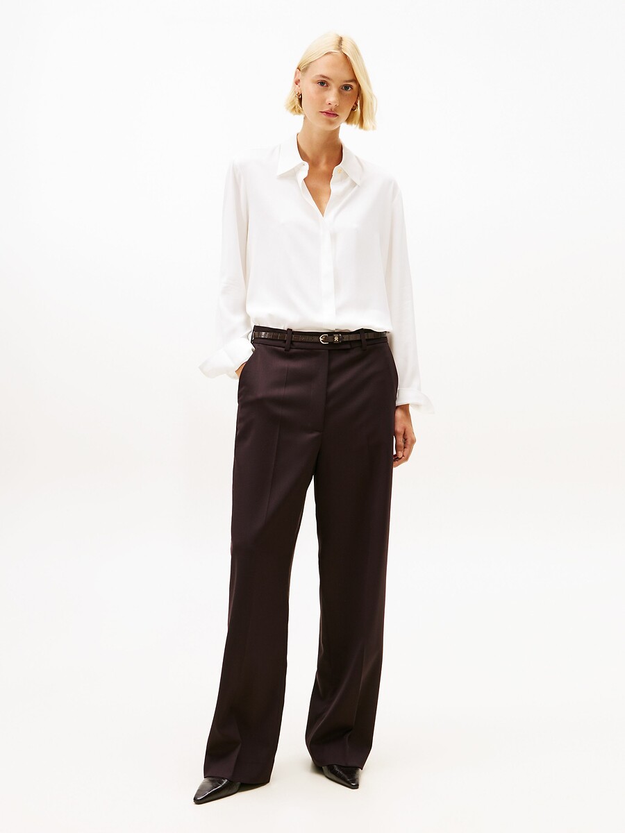 TOMMY HILFIGER<br>Camisa de viscose de manga comprida