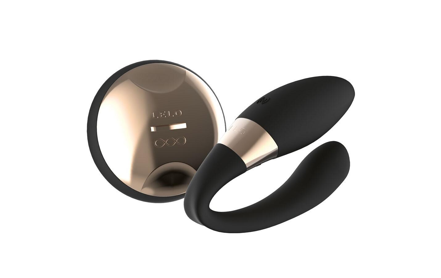 Paarvibrator Tiani Duo schwarz<br>Hochwertiges Sextoy zur gleichzeitigen Stimulierung des G-Punkts, der Klitoris und des Penis